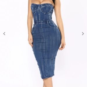 Denim Tube  Dress